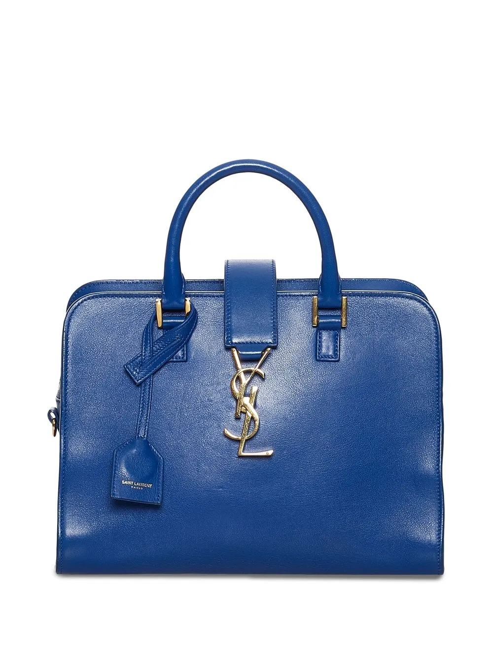 

Yves Saint Laurent Pre-Owned bolsa satchel YSL Cabas - Azul