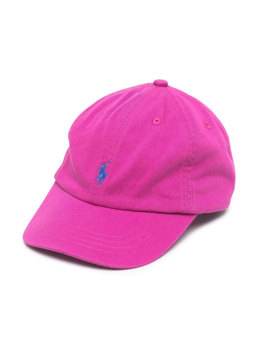 Ralph Lauren Kids' Polo-pony Embroidered Cap In Pink