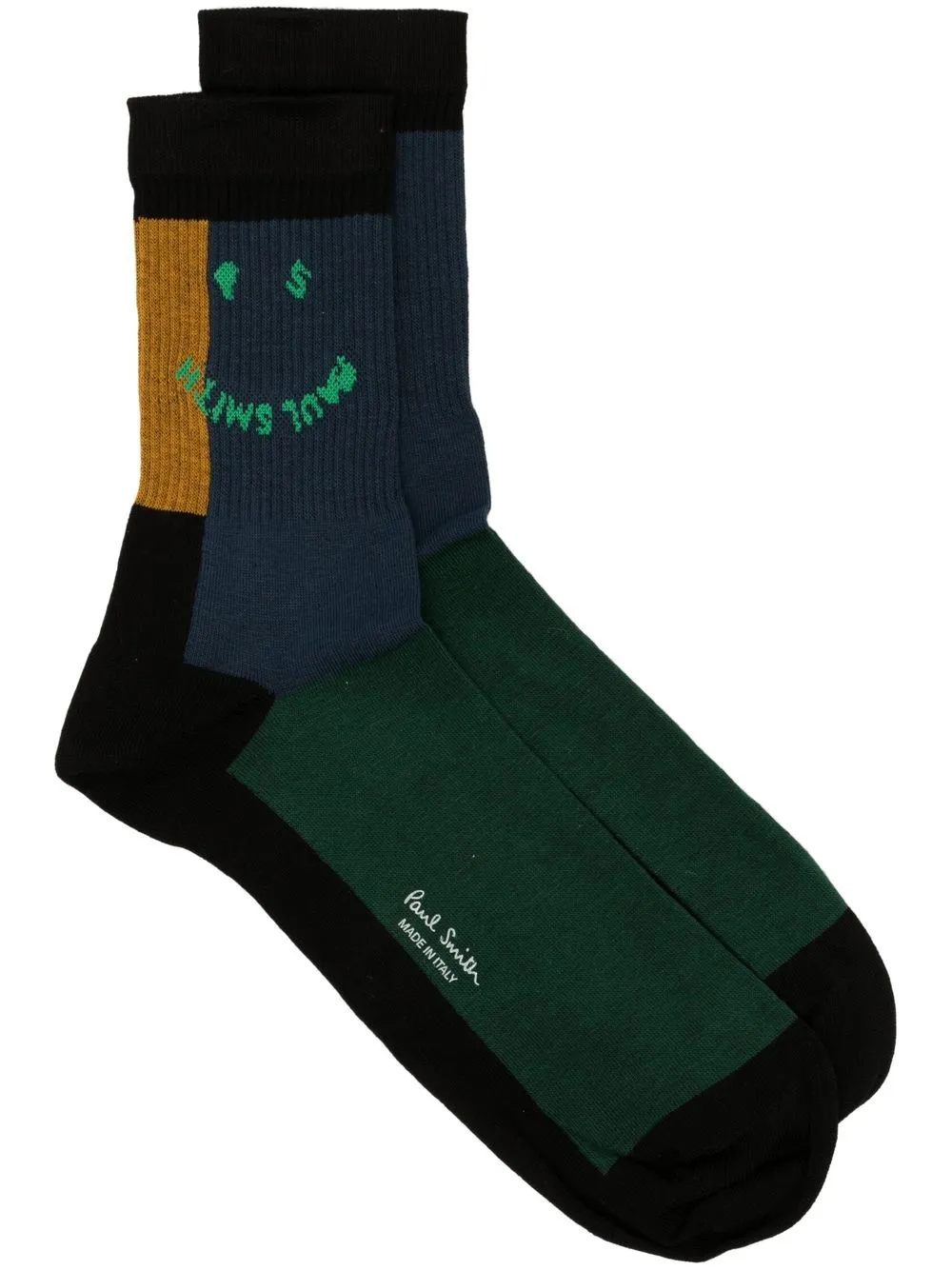 

Paul Smith side logo-print detail socks - Blue