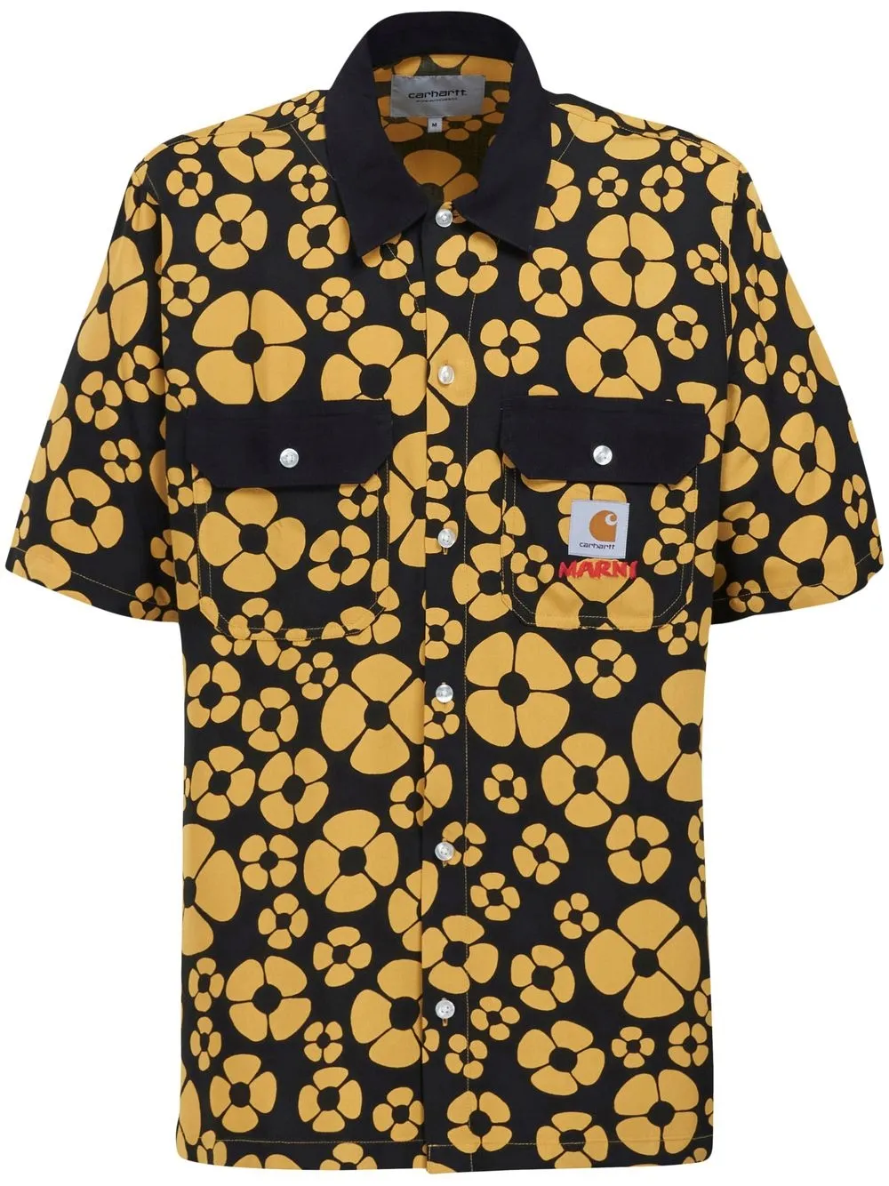 

Marni sobrecamisa con estampado floral de Marni x Carhartt - Negro