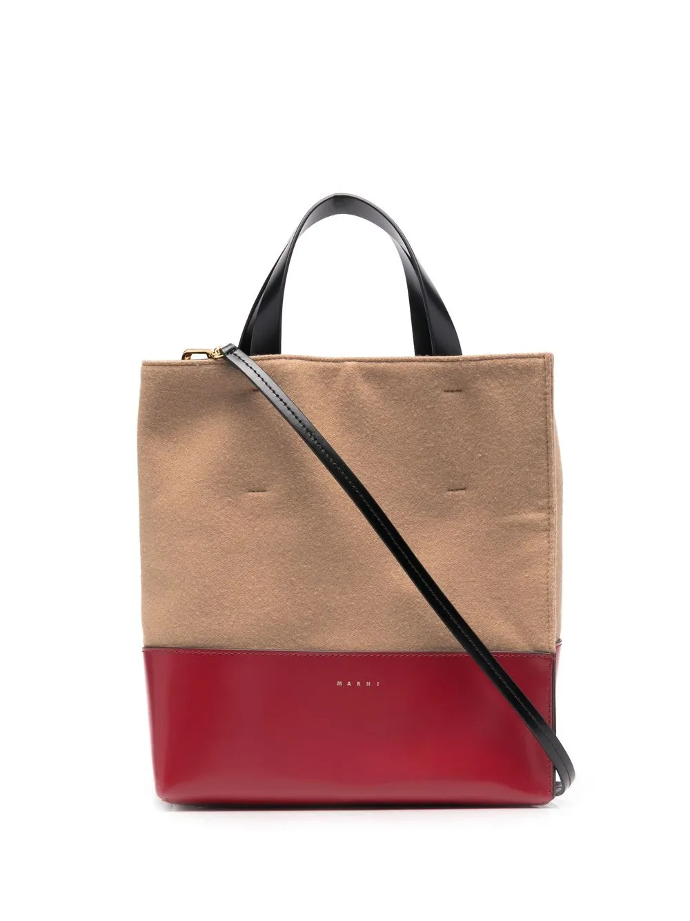 

Marni tote con paneles - Rojo