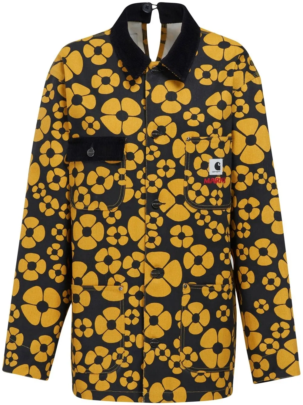 

Marni x Carhartt floral-print coat - Black
