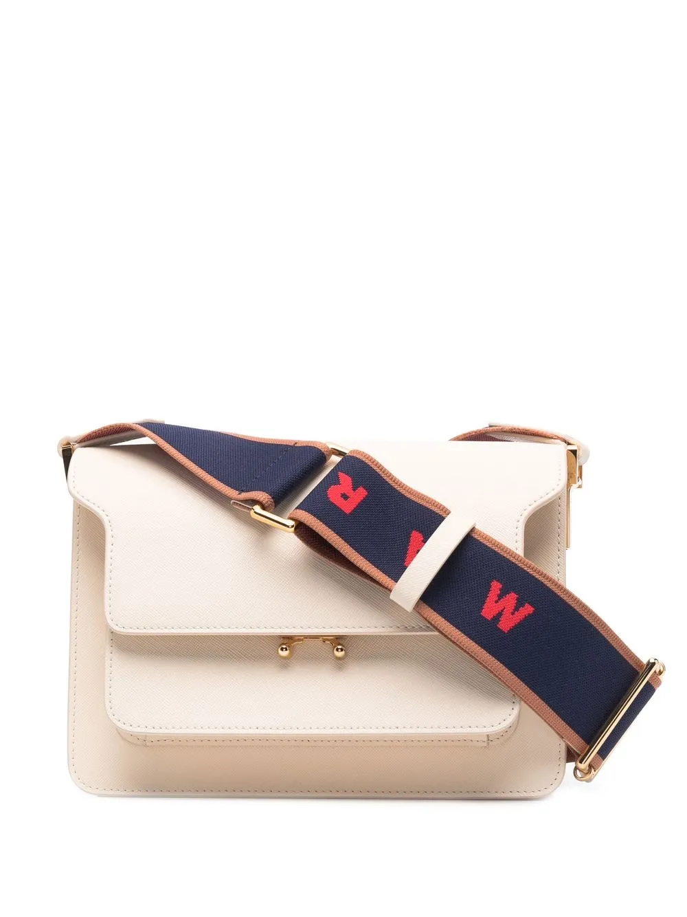 

Marni Trunk leather shoulder bag - Neutrals