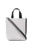 Marni two-tone leather tote bag - Grey