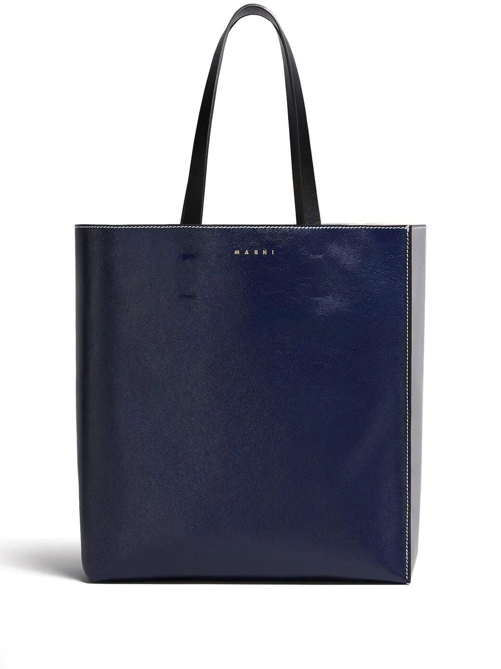 

Marni tote con diseño de dos tonos - Negro