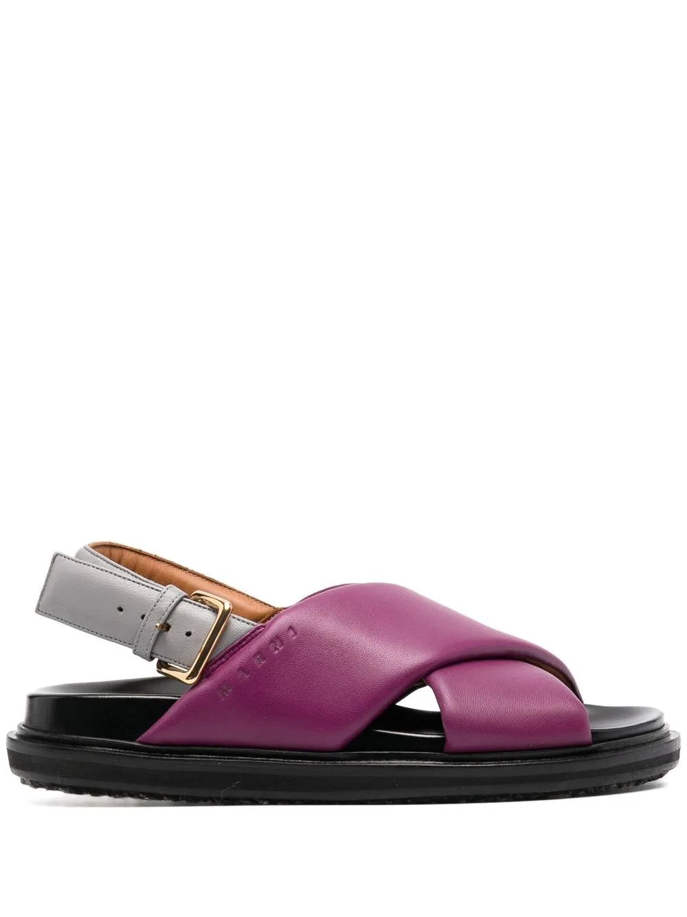 

Marni sandalias con diseño color block y logo - Morado