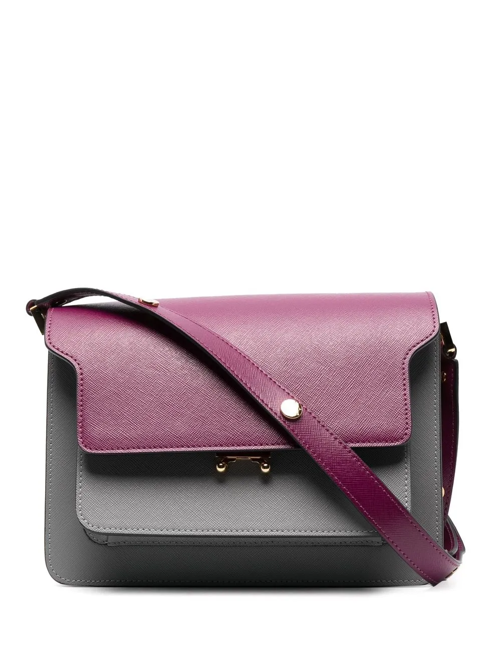 

Marni bolsa bucket con diseño color block - Morado