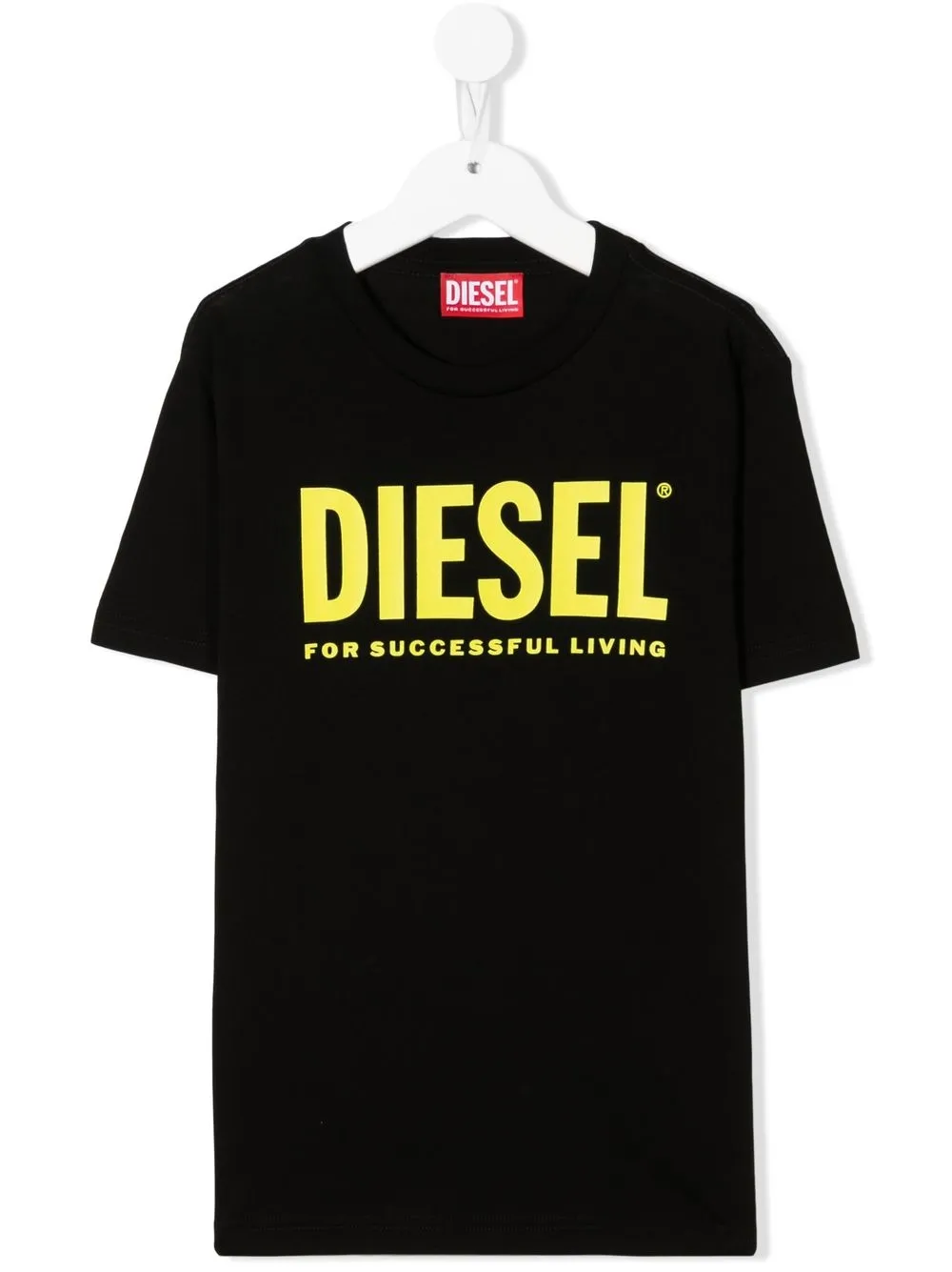 

Diesel Kids playera con logo estampado - Negro