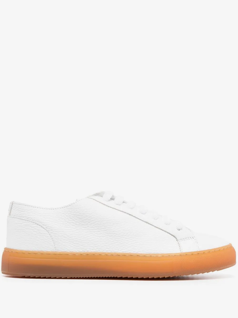 Doucal's low-top leather sneakers | White | Image 1