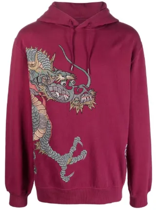 embroidered dragon hoodie