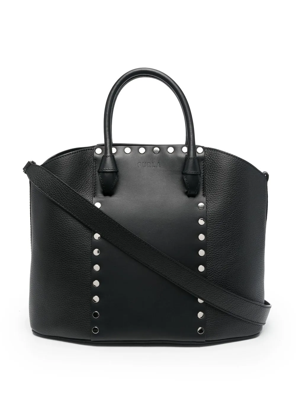 

Furla tote con apliques - Negro