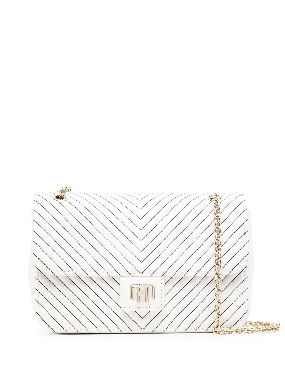 

Furla bolsa crossbody con logo - Blanco