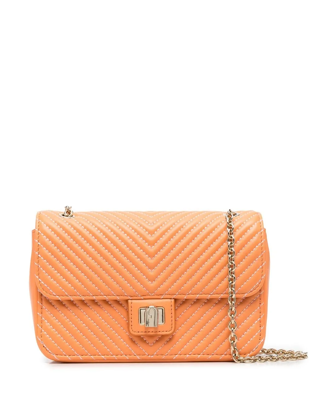 

Furla bolsa crossbody con flecos - Naranja