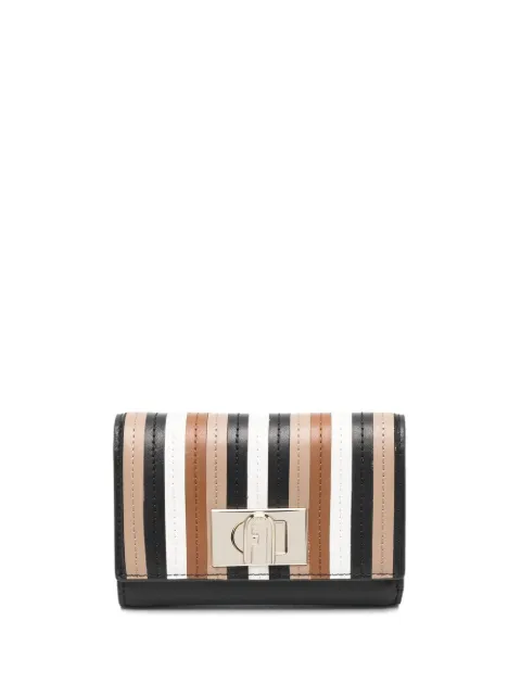 Furla logo-plaque leather wallet 