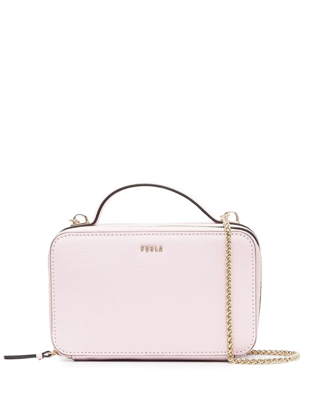 

Furla bolsa crossbody con placa del logo - Rosado