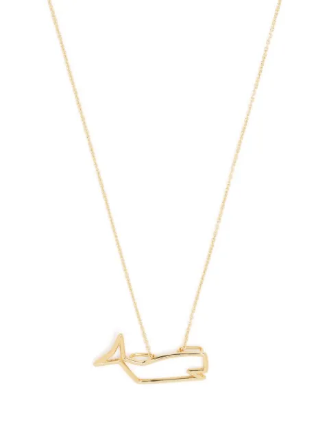 Aliita 9kt yellow gold Tiburón pendant necklace