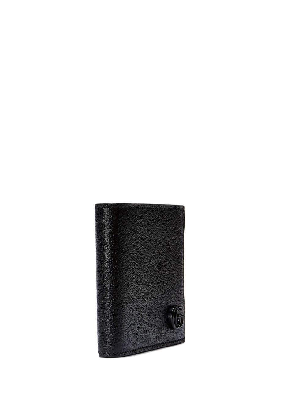 Shop Gucci Gg Marmont Leather Bi-fold Wallet In Black