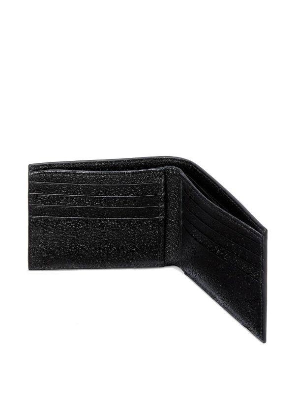 Black Leather GG Marmont Bi-Fold Wallet
