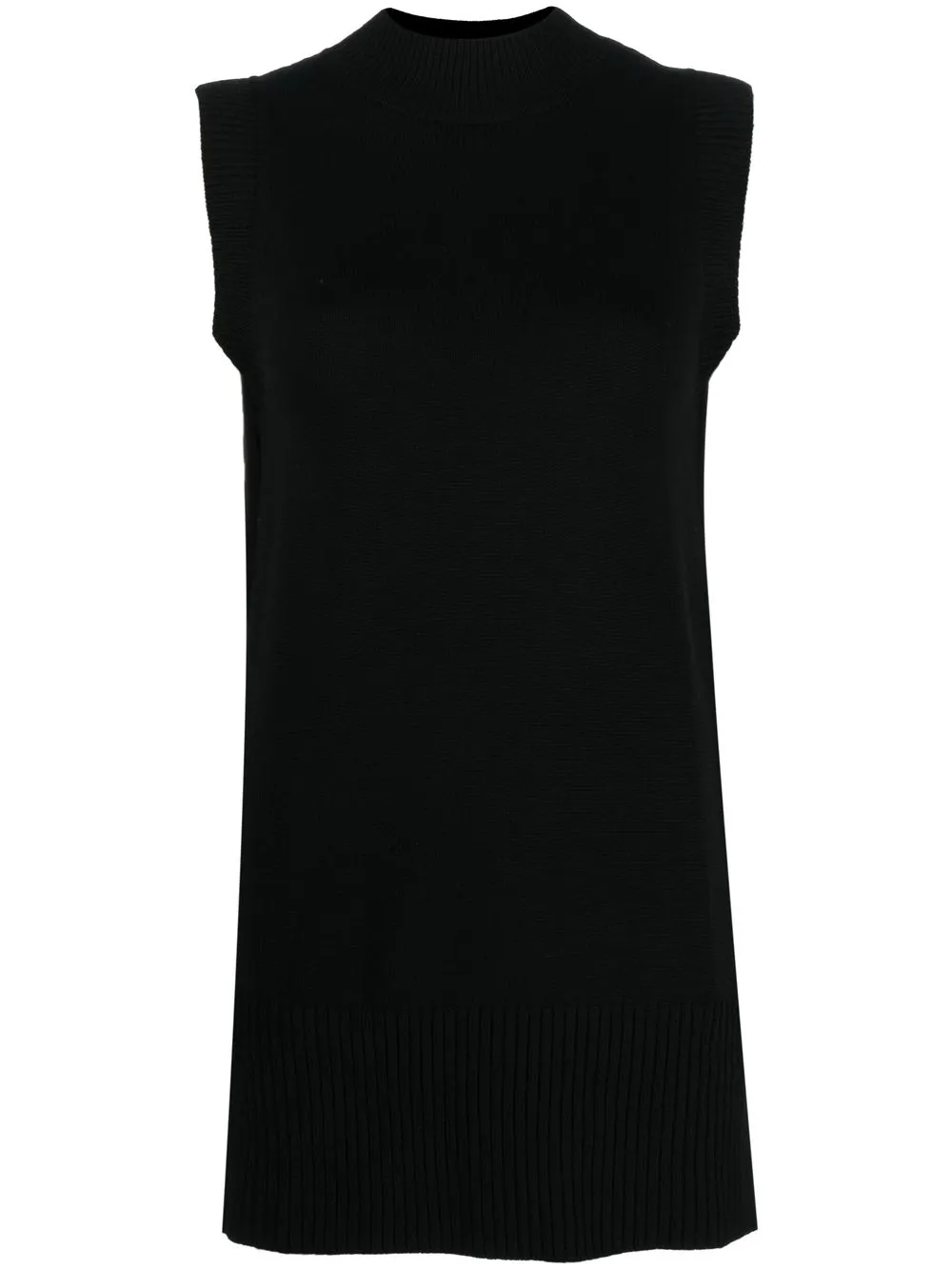 

Patrizia Pepe sleeveless wool shift dress - Black