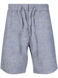 Frescobol Carioca linen-cotton deck shorts - Blue
