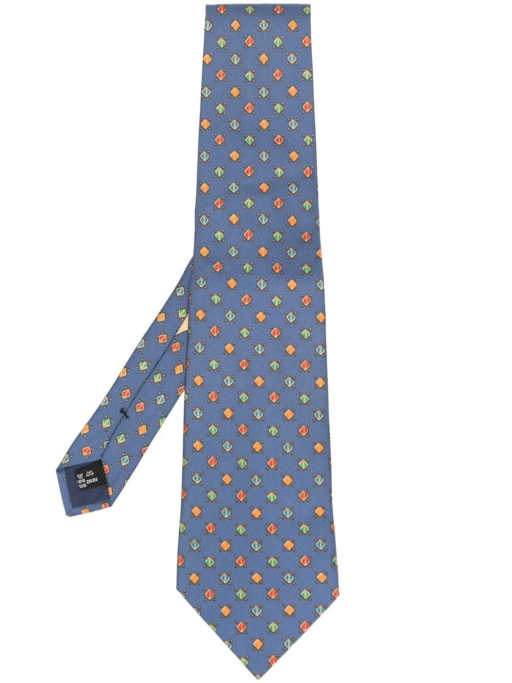 

Ferragamo Pre-Owned corbata con estampado geométrico 1990 - Azul