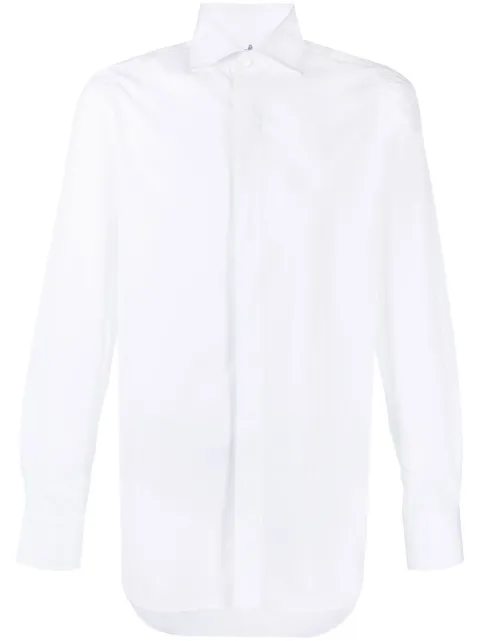 Finamore 1925 Napoli long-sleeve poplin shirt