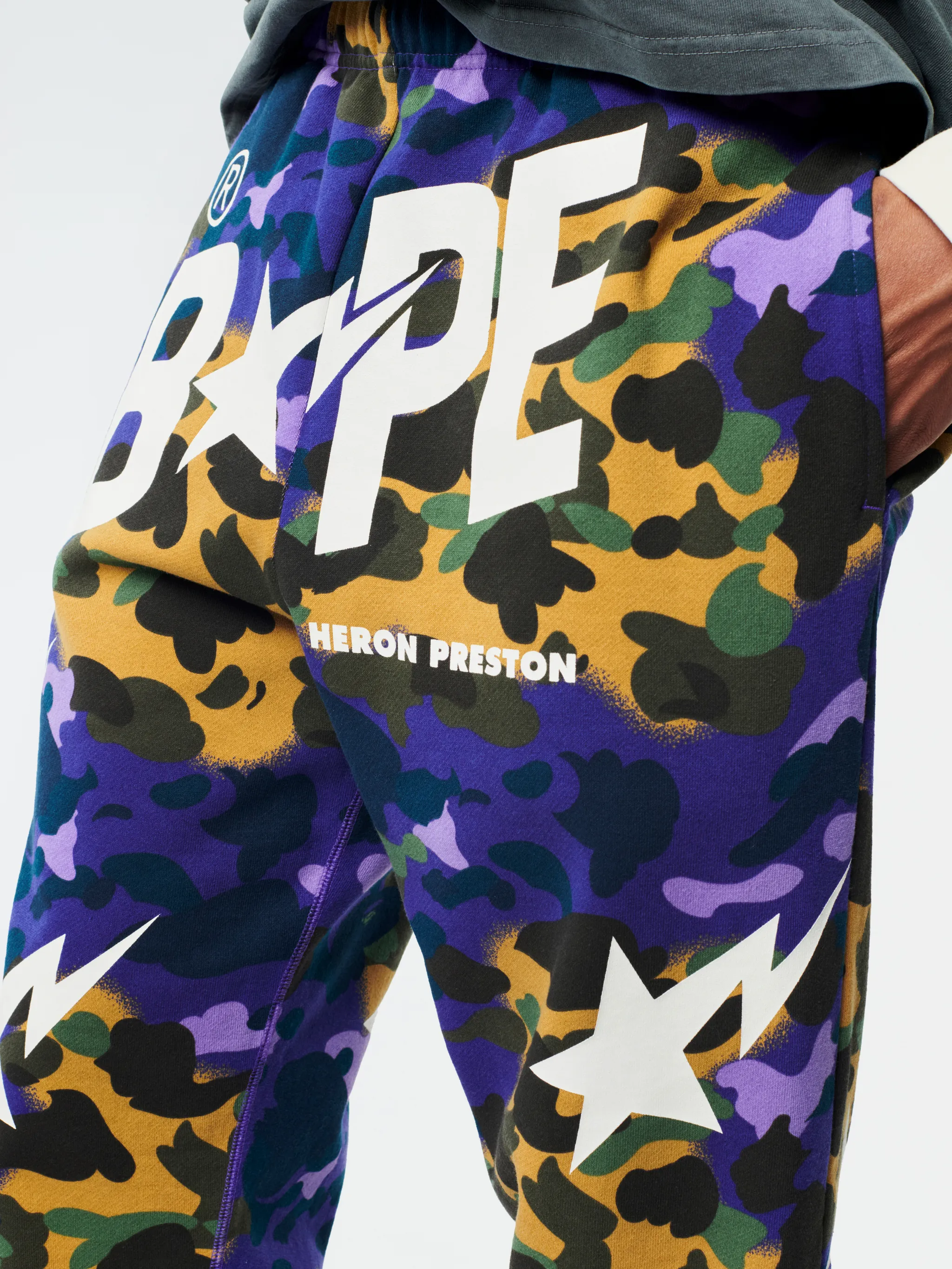 HP X BAPE CAMO SWEATPANTS