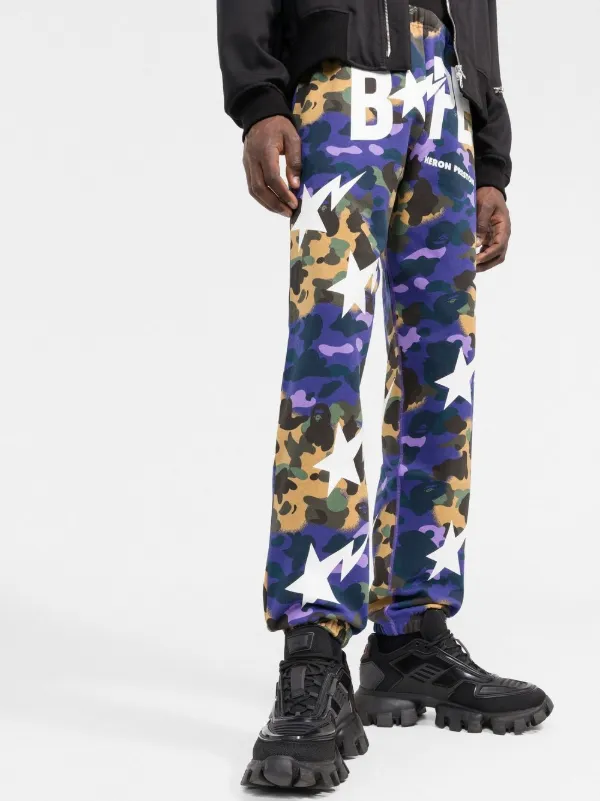 Heron Preston x BAPE Camouflage Track Pants - Farfetch