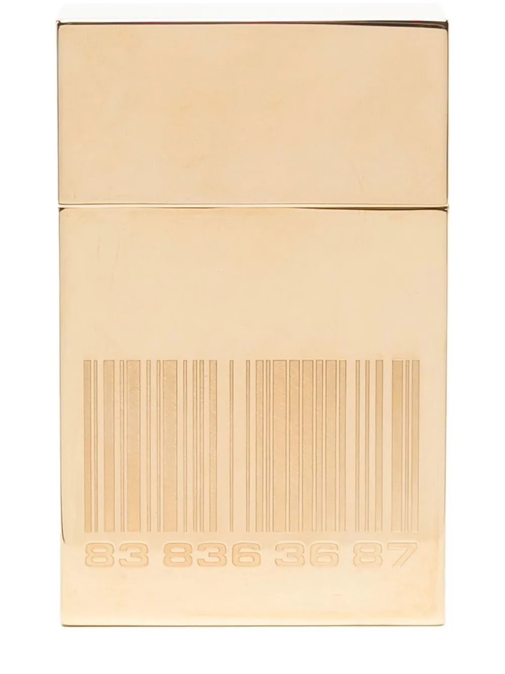 VTMNTS engraved bar-code cigarette case | Gold | Image 1
