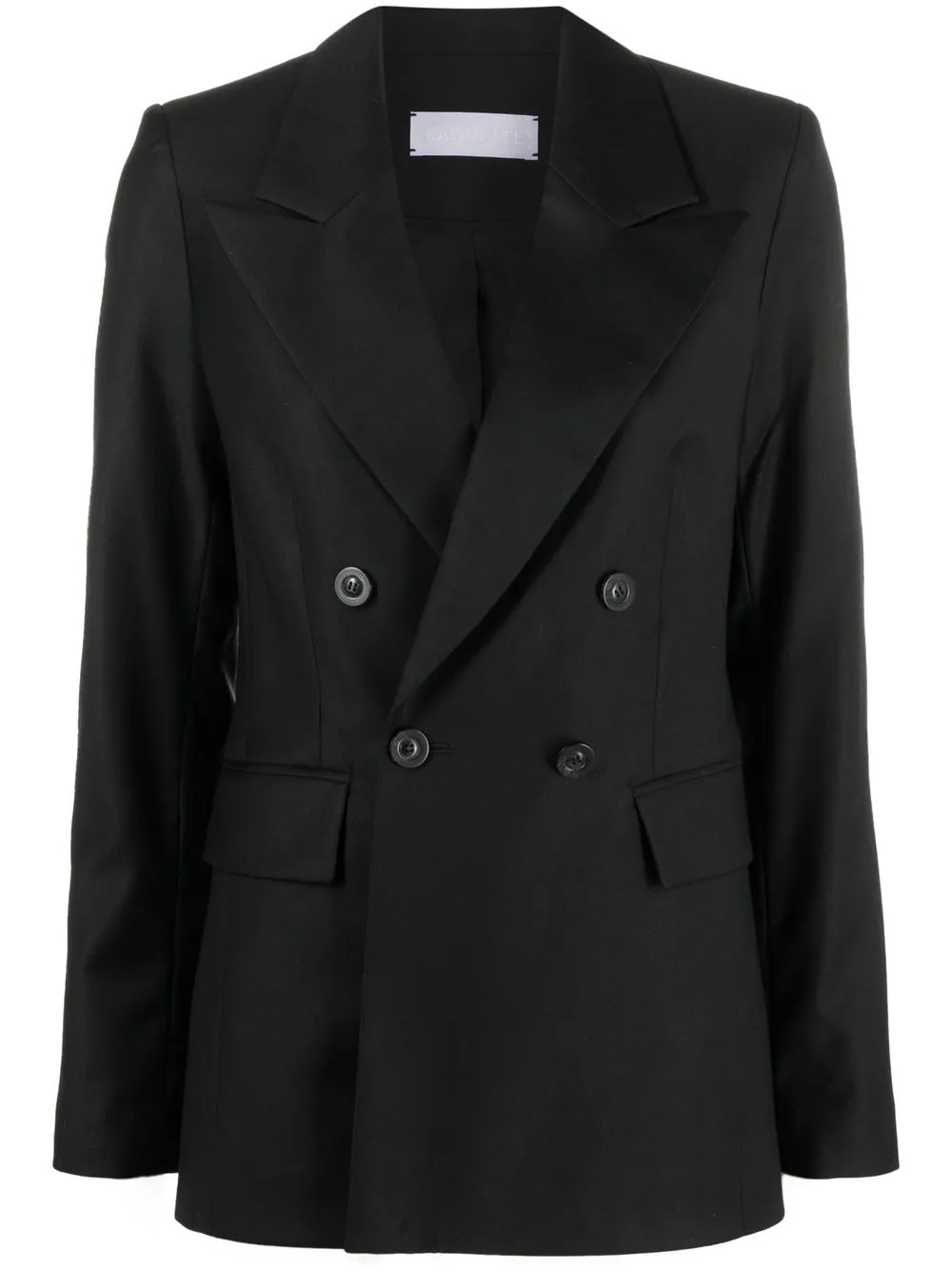 

RAQUETTE double-breasted tailored blazer - Black