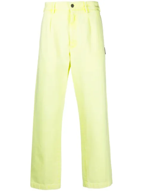Palm Angels four-pocket cotton straight-leg trousers