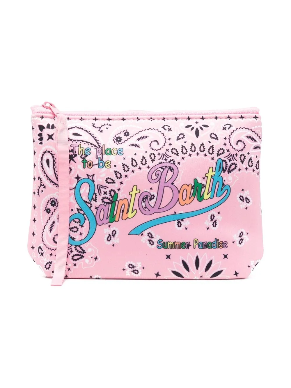 

MC2 Saint Barth Kids bolsa de mano Aline con estampado de bandana - Rosado