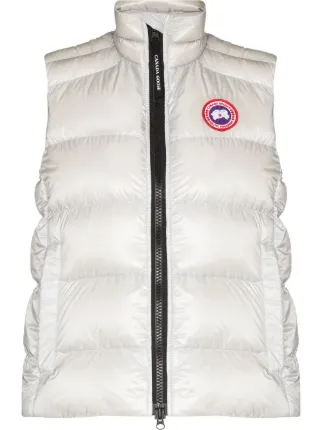 Canada Goose logo patch Padded zip up Vest Farfetch