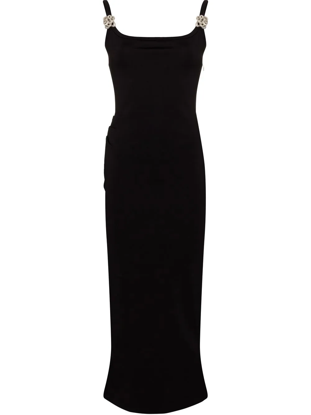 

MACH & MACH crystal-embellished midi tube dress - Black