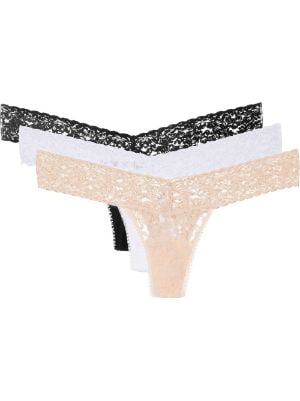 Farfetch Damen Kleidung Unterwäsche Slips & Panties Panties Tulle-panel low-rise briefs 3-pack 