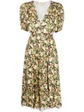 Marni floral-print midi dress - Black