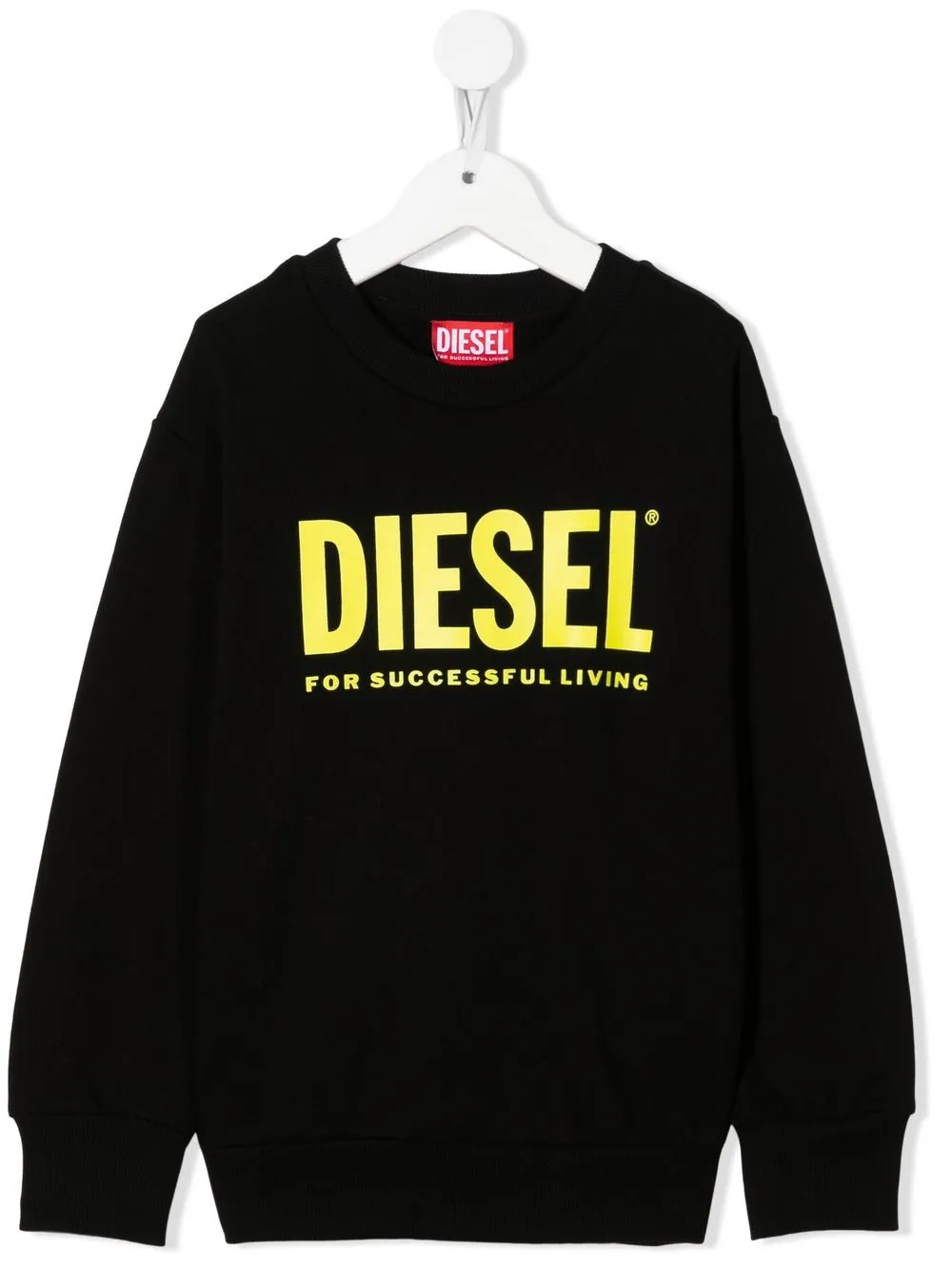 

Diesel Kids sudadera con logo estampado - Negro