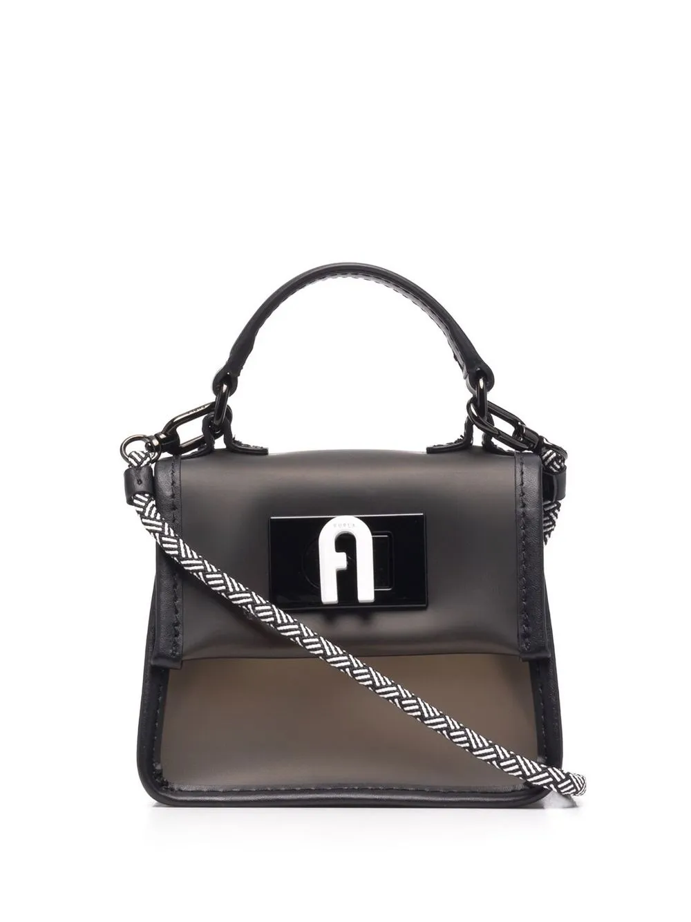 

Furla tote 1927 con asa en el tope - Negro