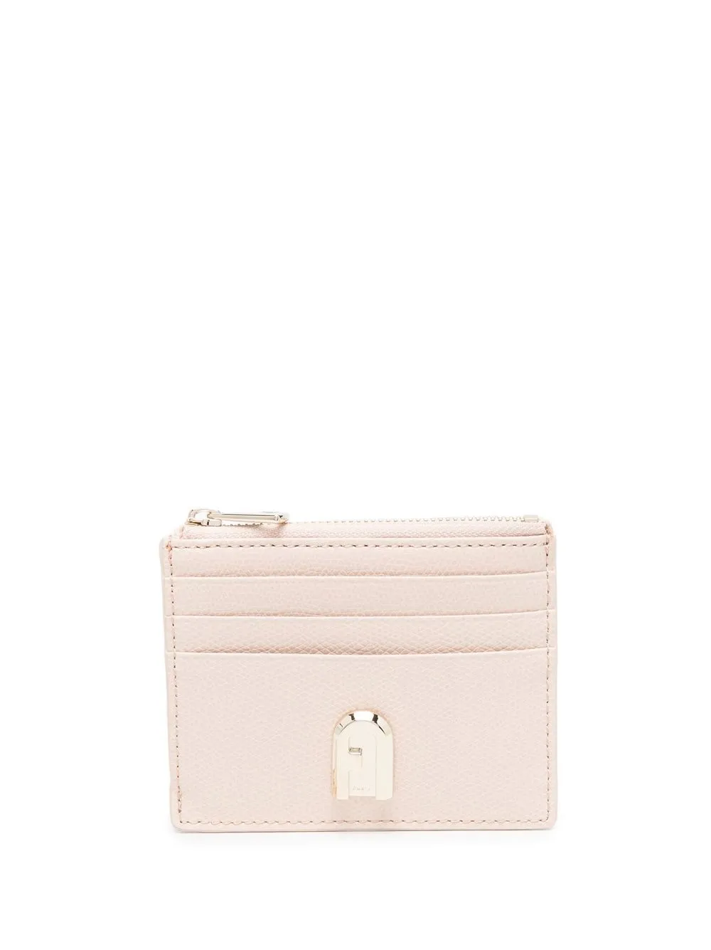 

Furla logo-plaque leather purse - Neutrals