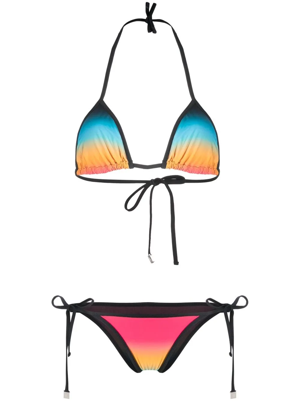 

The Attico bikini con efecto degradado - Negro