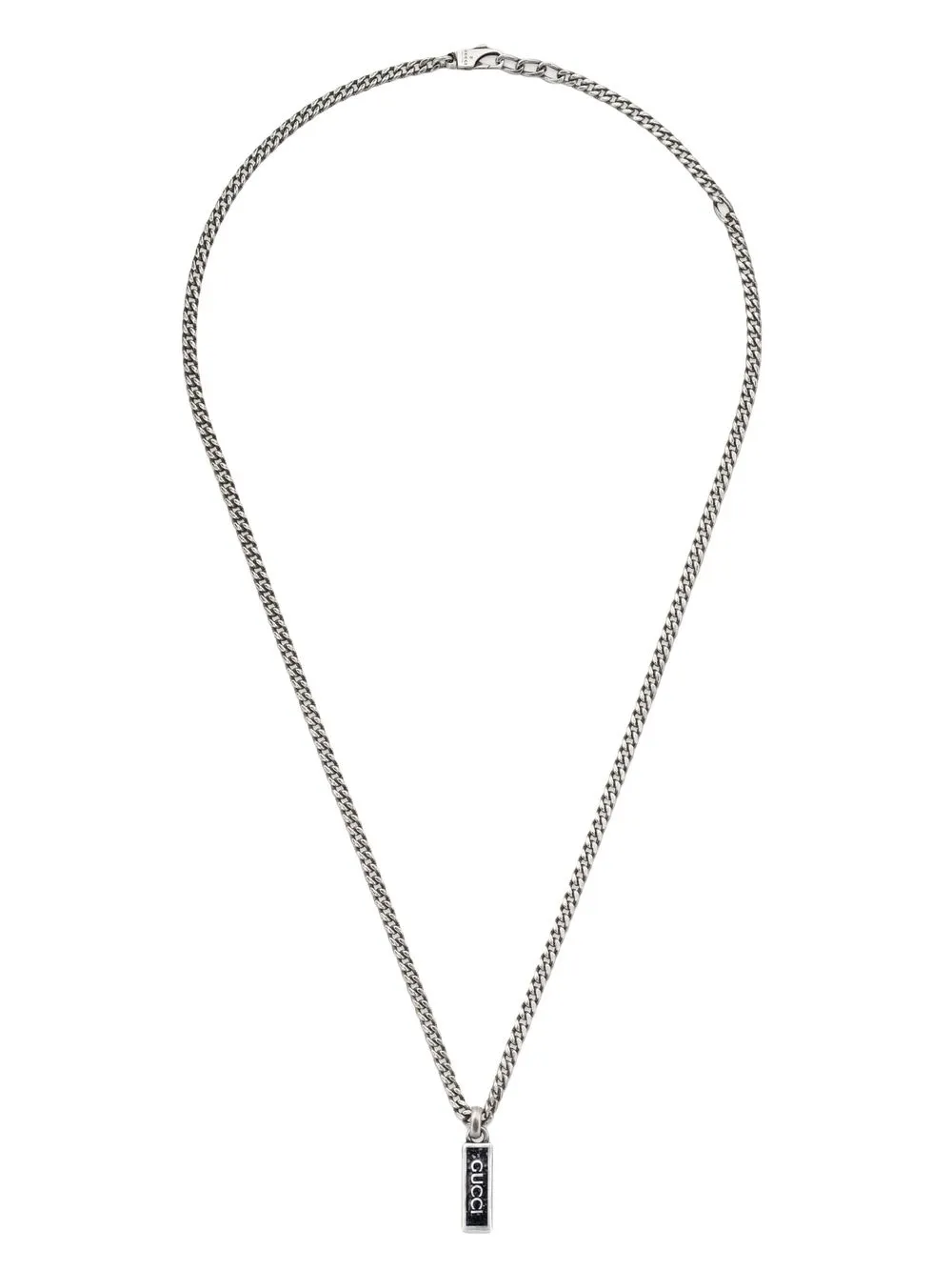 Gucci logo-pendant Enamel Necklace - Farfetch