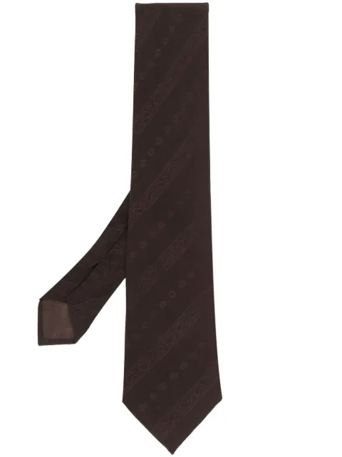 Gucci Pre-Owned 1970s Interlocking G jacquard silk tie