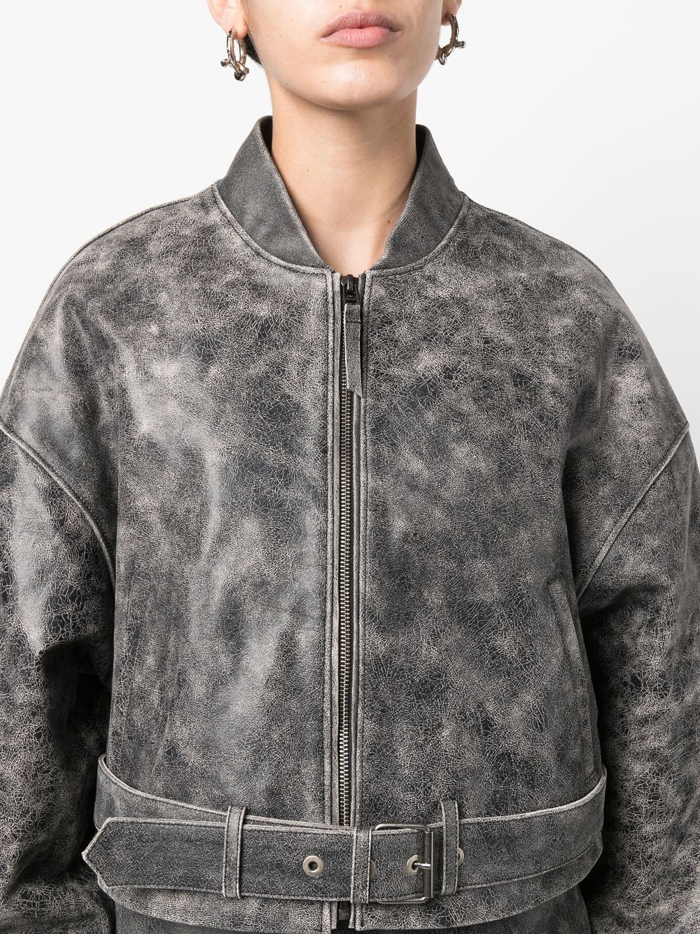 Manokhi Dad's Leather Jacket - Farfetch