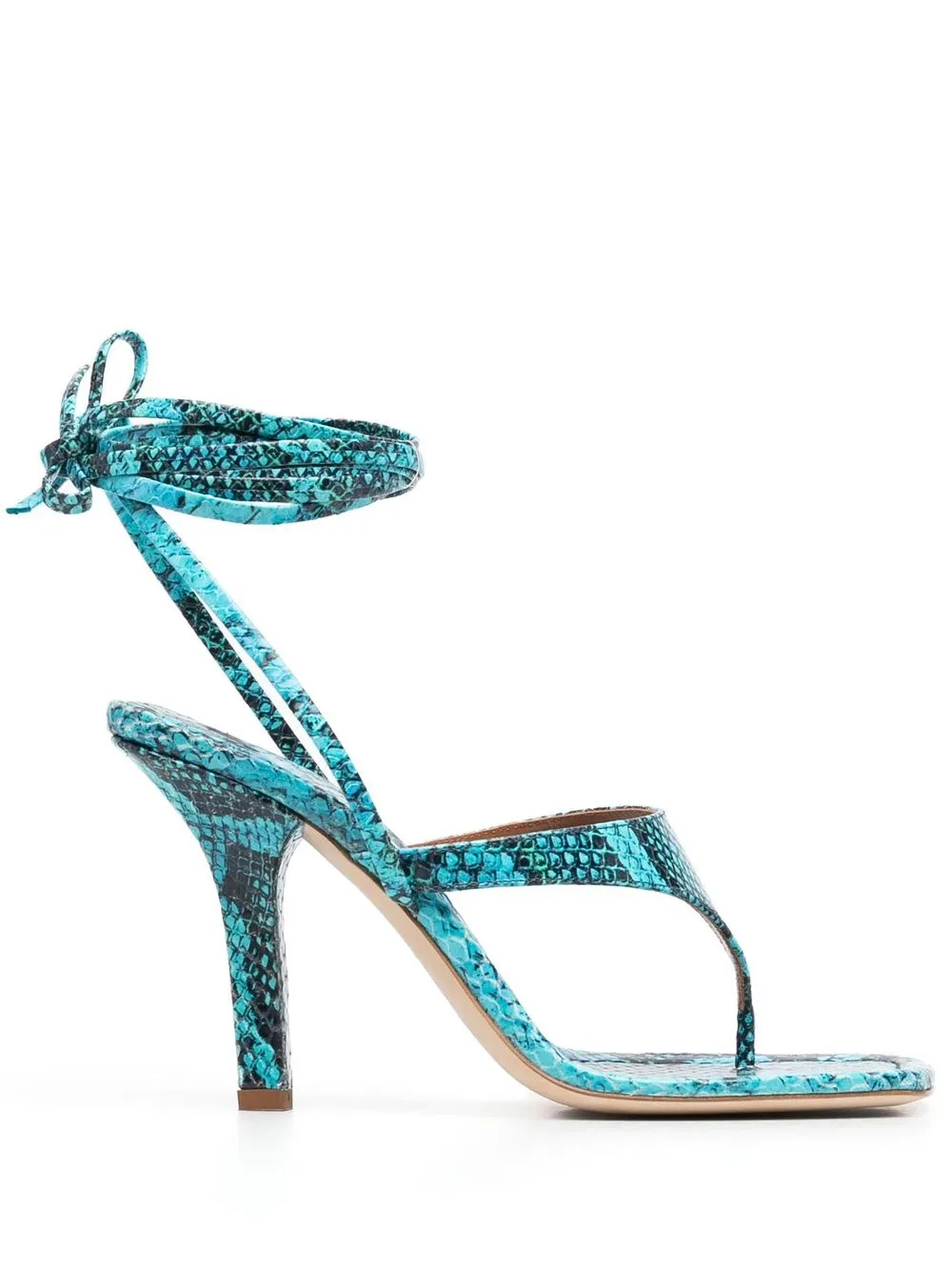 

Paris Texas Iris lace-up 105mm sandals - Blue