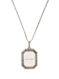 Alexander McQueen logo pendant chain necklace - Silver
