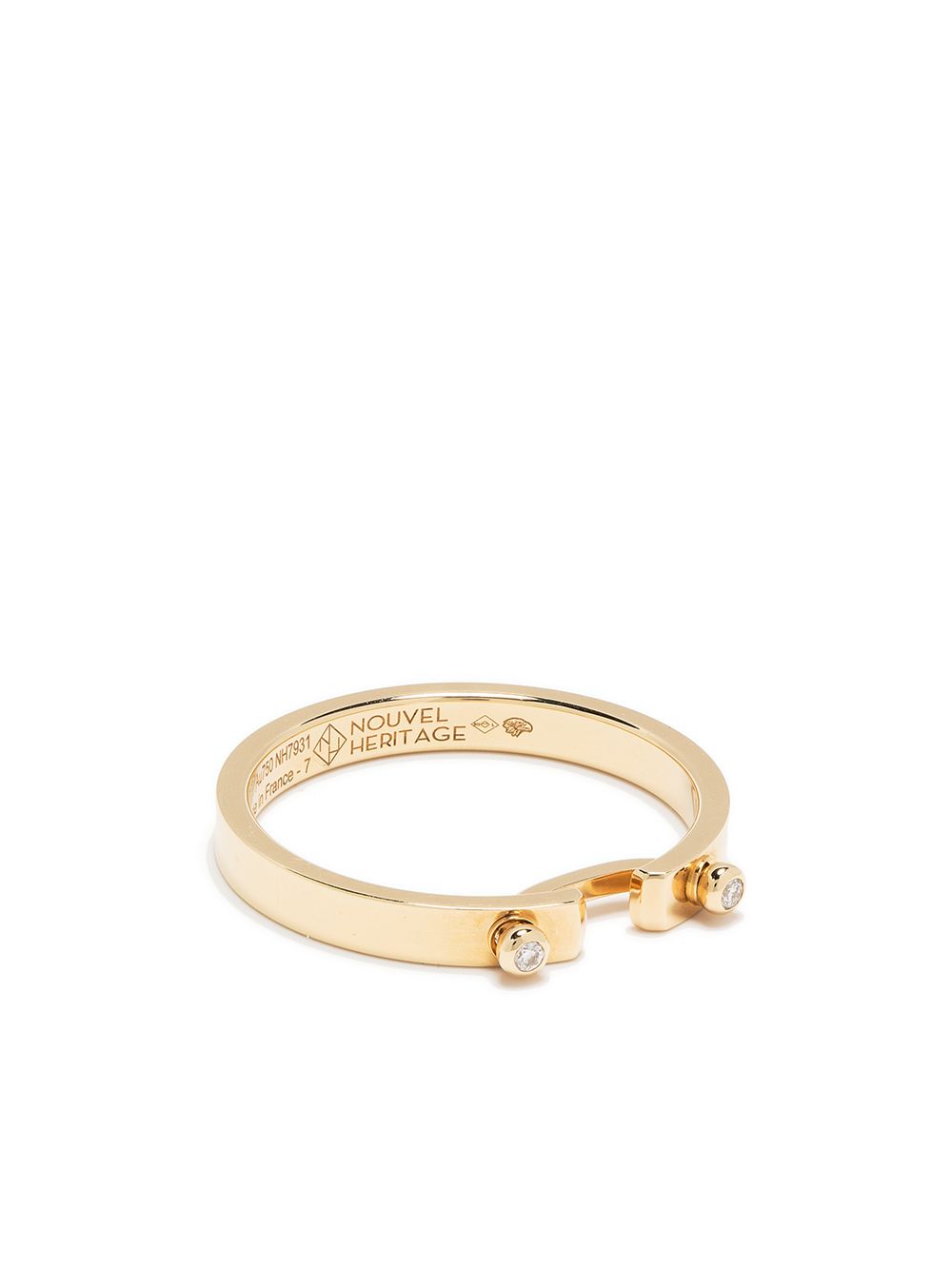 Nouvel Heritage 18kt Yellow Gold Monday Morning PM Diamond Ring - Farfetch