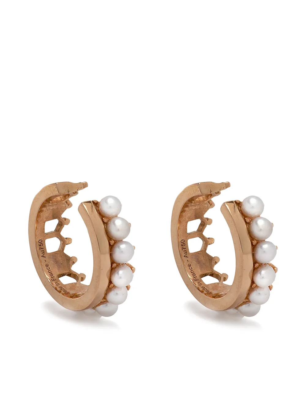 

Nouvel Heritage 18kt rose gold Simple pearl ear cuff