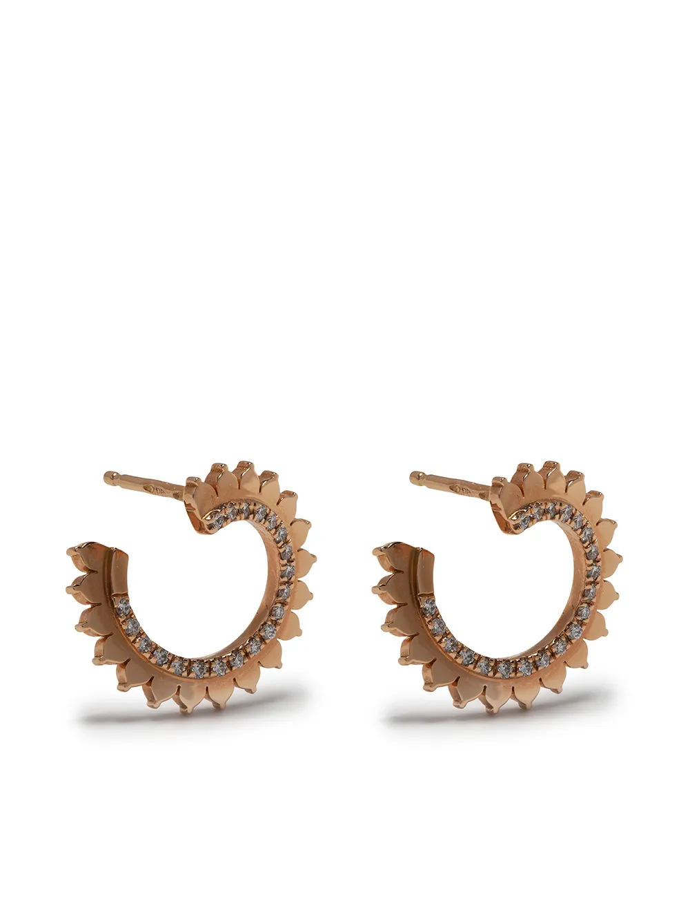 

Nouvel Heritage 18kt rose gold Vendome diamond earrings