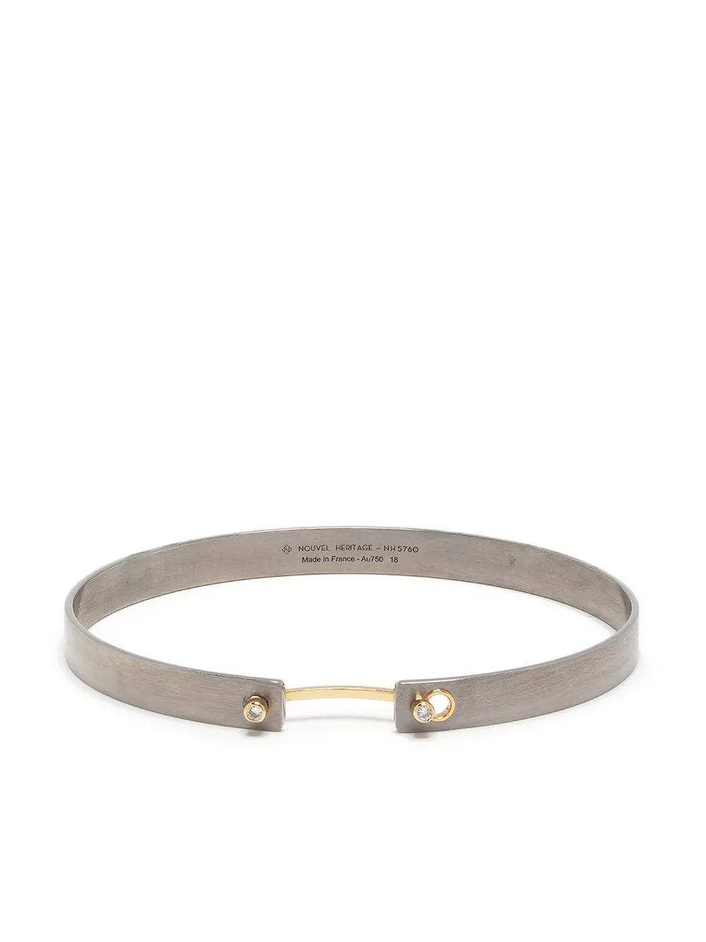 

Nouvel Heritage brazalete His Mood en oro amarillo de 18kt con diamante - Plateado