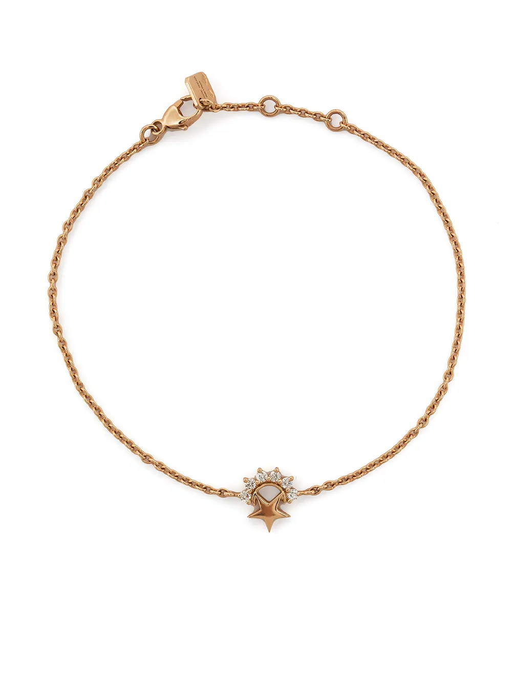 

Nouvel Heritage pulsera Mystic Star pequeña en oro rosa de 18kt con diamantes - Dorado